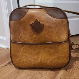 Vintage Airway Carry All overnight saddle bag Airplane carry on